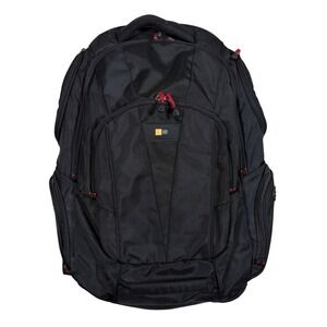Case Logic BEBP-215 Black Laptop Backpack 15.6 Tablet Travel School Organizer